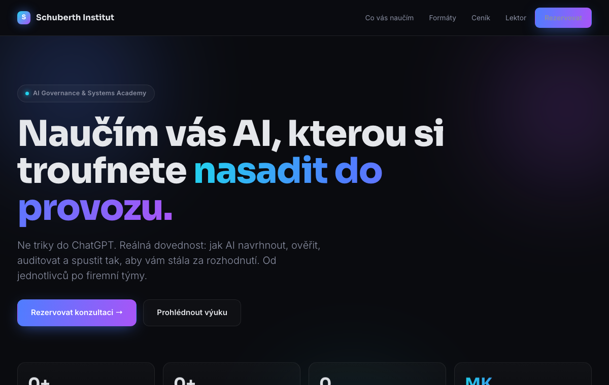 Schuberth Institut — AI Governance Academy