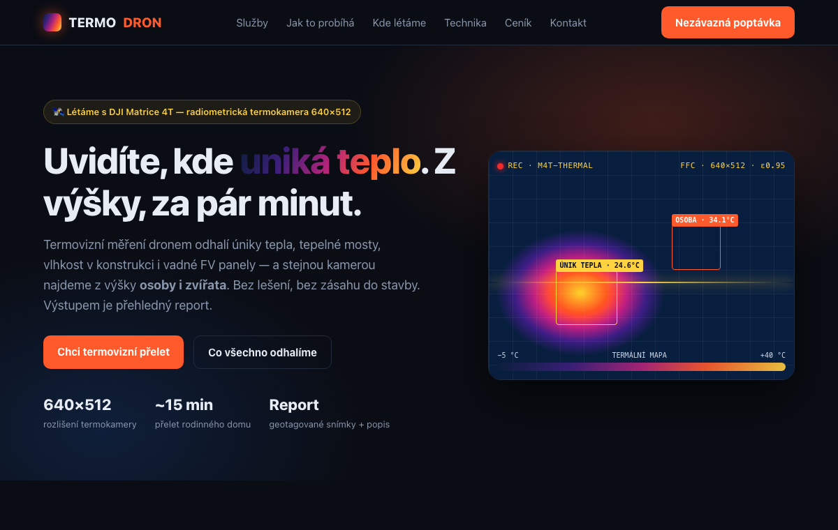 TERMODRON — termovize dronem