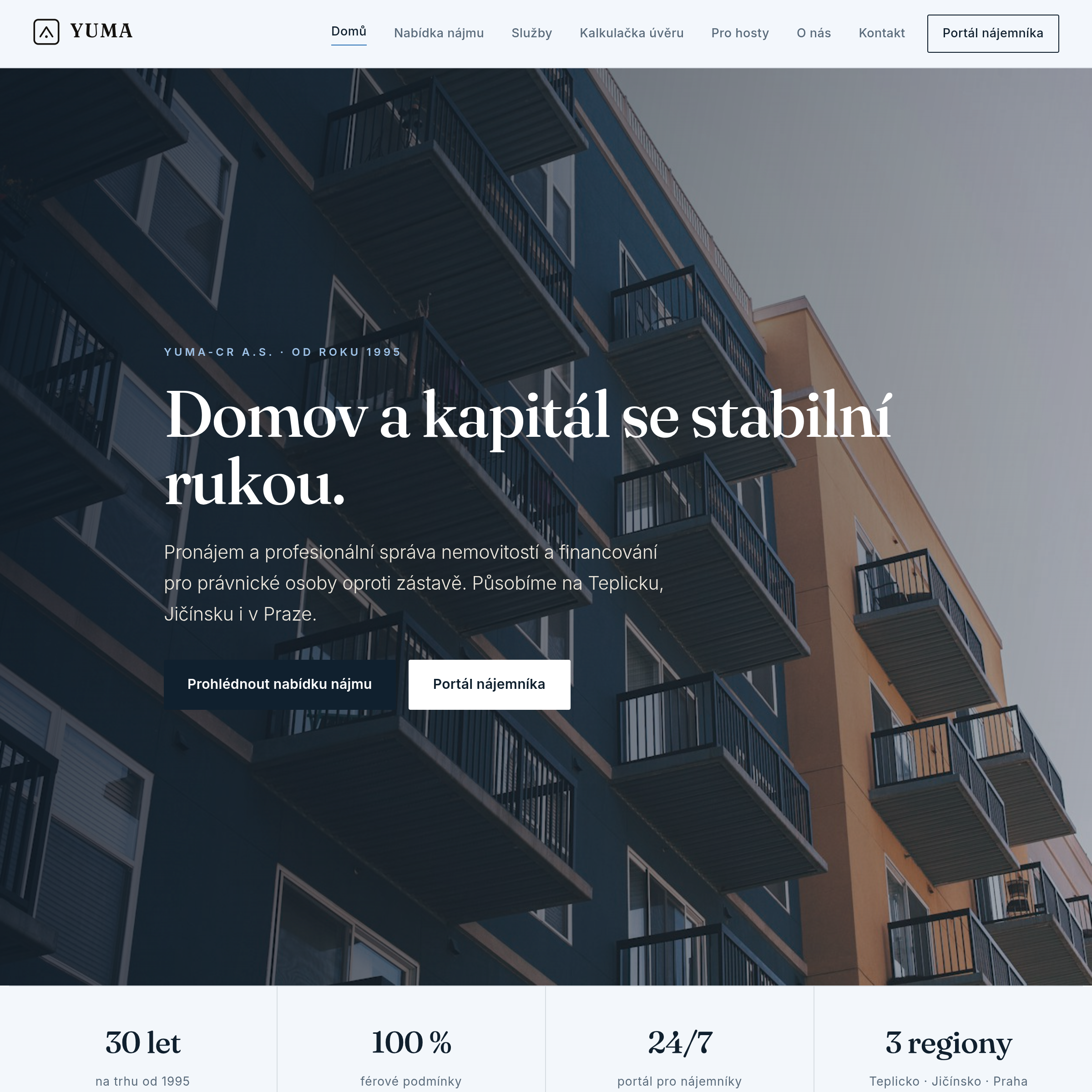 YUMA — systém pro správu nemovitostí